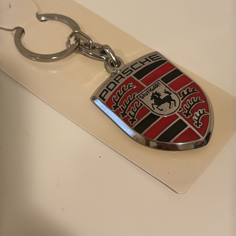 NEW✨Porsche Red and Silver Keychain - Picture 6 of 6